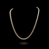 10K Yellow Gold Diamond Cut Semi-Solid Franco Chain