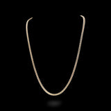 10K Yellow Gold Diamond Cut Semi-Solid Franco Chain