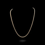 10K Yellow Gold Diamond Cut Semi-Solid Franco Chain