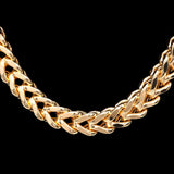 10K Yellow Gold Semi Solid Franco Chain