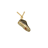 14K Yellow Gold Custom Piece Sneaker Charm 2.00 ctw. Round Diamond Pendant