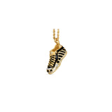 14K Yellow Gold Custom Piece Sneaker Charm 2.00 ctw. Round Diamond Pendant