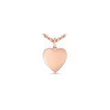 14K Rose Gold Heart Memory Picture Frame Charm 1.34 ctw. Round Diamond Pendant