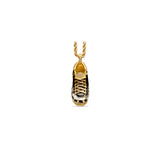 14K Yellow Gold Custom Piece Sneaker Charm 2.00 ctw. Round Diamond Pendant