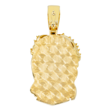 14K Yellow Gold Bleeding Jesus Head Pendant | 3.60 ctw. Round-Cut Diamond