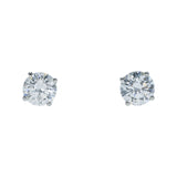 Close-up of 1.01 ct Lab-Diamond Earrings