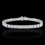 Lab Diamond Tennis bracelet on a black background