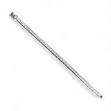 14K White Gold Lab-Stone Eternity Tennis Set 8.21 Carat Round-Cut Diamond Bracelet