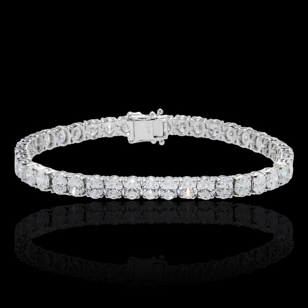 Diamond bracelet on a black background