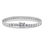 Diamond bracelet on a white background