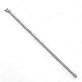 14K White Gold Lab-Stone Eternity Tennis Set 5.50 Carat Round-Cut Diamond Bracelet