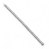 14K White Gold Lab-Stone Teardrop Eternity Tennis Set 9.60 Carat Pear-Cut Diamond Bracelet