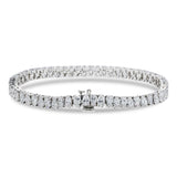 14K White Gold Lab-Stone Teardrop Eternity Tennis Set 9.60 Carat Pear-Cut Diamond Bracelet
