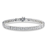 14K White Gold Lab-Stone Teardrop Eternity Tennis Set 9.60 Carat Pear-Cut Diamond Bracelet