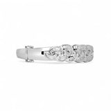 14K White Gold 5.50 Carat Twisted Rope Bangle Diamond Bracelet