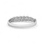 14K White Gold 5.50 Carat Twisted Rope Bangle Diamond Bracelet