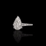 14K White Gold 2.00 Carat Multi-Shape Natural Diamond Ring