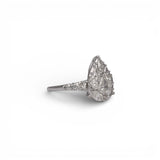 14K White Gold 2.00 Carat Multi-Shape Natural Diamond Ring