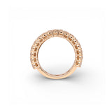 14K Yellow Gold 6.00 Carat Channel Set Multi Row Diamond Ring