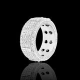 14K White Gold 6.00 Carat Natural Diamond Eternity Ring
