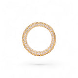 14K Yellow Gold 9.80 Carat Natural Diamond Eternity Ring