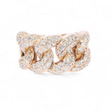 14K Yellow Gold 3.00 Carat Natural Diamond Crossover Ring