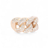 14K Yellow Gold 3.00 Carat Natural Diamond Crossover Ring