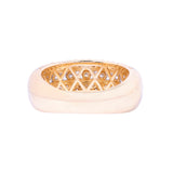 14K Yellow Gold 2.30 Carat Natural Diamond Channel Set Triple Row Ring