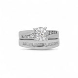 14K White Gold 2.00 Carat Bridal Set Diamond Ring