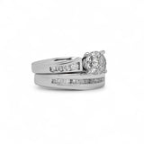 14K White Gold 2.00 Carat Bridal Set Diamond Ring