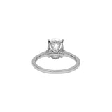 14K White Gold 2.01 Carat Oval Lab Diamond Engagement Ring
