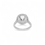 Back image of White Gold 6.00 Carat Halo Engagement Lab Diamond Ring