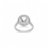 Back image of White Gold 6.00 Carat Halo Engagement Lab Diamond Ring