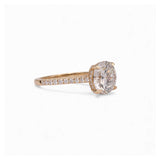 14K Yellow Gold 3.51 Carat Round Lab Diamond Engagement Ring