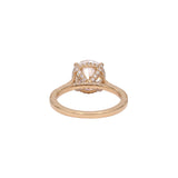 14K Yellow Gold 3.51 Carat Round Lab Diamond Engagement Ring