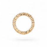 14K Yellow Gold 14.20 Carat Natural Diamond Eternity Ring