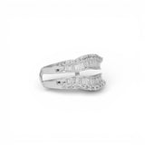 Anillo de oro blanco de 14 quilates con inserto de 2,00 quilates y diamantes