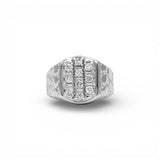 Anillo de oro blanco de 14 quilates con diamante natural de 1,00 quilates tipo "Nugget"