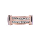 14K Rose Gold Two-Row 1.25 Carat Natural Diamond Ring