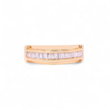14K Yellow Gold 0.60 Carat Natural Diamond Channel Set Ring