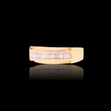 14K Yellow Gold 0.60 Carat Natural Diamond Channel Set Ring