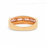 14K Yellow Gold 0.60 Carat Natural Diamond Channel Set Ring