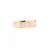 14K Yellow Gold 0.60 Carat Natural Diamond Channel Set Ring