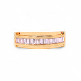 14K Yellow Gold 0.60 Carat Natural Diamond Channel Set Ring