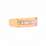 14K Yellow Gold 0.60 Carat Natural Diamond Channel Set Ring