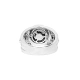 14K White Gold 0.70 Carat Natural Diamond Round Center Spinner Ring