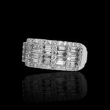 14K White Gold 2.84 Carat Engagement Diamond Ring