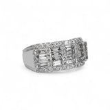 14K White Gold 2.84 Carat Engagement Diamond Ring
