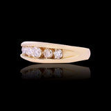 14K Yellow Gold 1.50 Carat Natural Diamond Wedding Band Ring