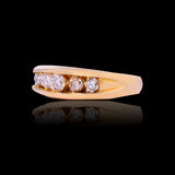 14K Yellow Gold 1.50 Carat Natural Diamond Wedding Band Ring